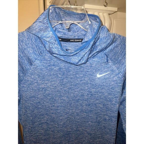 EUC Nike Running Dri Fit Hooded Pullover 685818 Women's Element Hoodie XS Blue - Picture 2 of 9